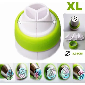 Jedlá dekorace na dort Caketools Adaptér Tri-Color - XL