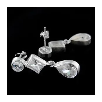 Náušnice Stříbrné náušnice na puzetu