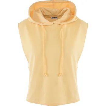 Dámské tričko TRIČKO S KAPUCÍ ŽLUTÉ Noisy May