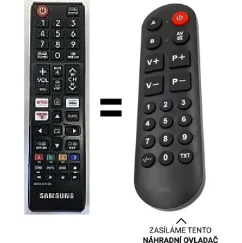Samsung UE32T5372 náhradní dálkový ovladač pro seniory.
