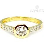 Zlatý prsten se zirkony