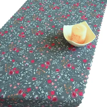 Ubrusová šála v metráži Luiza - šedá 38 zakončení vlnkou