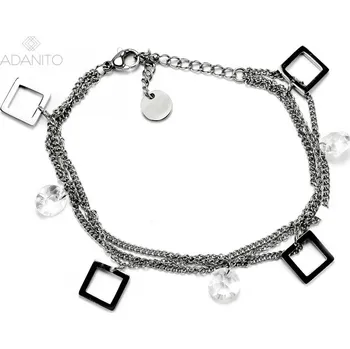 Náramek Náramek z chirurgické oceli s přívěsky