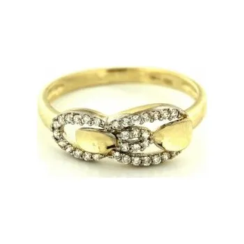 Prsten Zlatý prsten s kamenem ze žlutého zlata