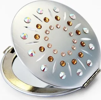 Kosmetické zrcátko Kosmetické kapesní zrcátko se Swarovski Elements mix barev EL-01.013