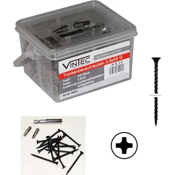 Šroub Vintec Šrouby do sádrokartonu 3,9x55 G, 350 ks