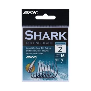 Rybářský háček MIKADO BKK-Izumezina s lopatkou Shark Cutting Blade vel.8 černý nikl 12ks BN2211002-8