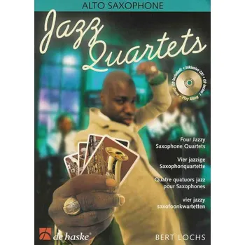 JAZZ QUARTETS + CD alto sax quartets / kvarteta pro alto saxofon