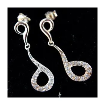 Náušnice Stříbrné náušnice na puzetu