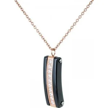 Náhrdelník Náhrdelník z oceli a keramiky