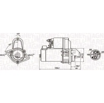 Autoelektrika Startér MAGNETI MARELLI 063721257010