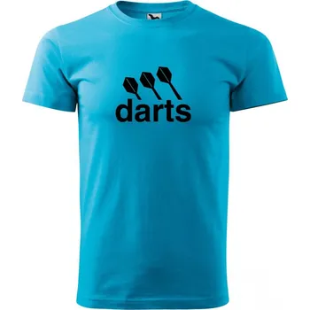 Pánské tričko Malfini Triko s potiskem - Darts center - turquoise - XS