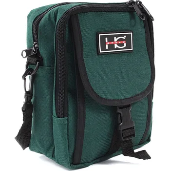 Tmavě zelená pánská praktická zipová crossbody taška Amery