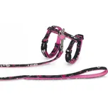 Nobby Love černý set postroje a vodítka pro kočku