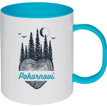 Hrnek 330 ml - plastový Srdce pařez