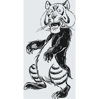 Malování podle čísel - Černobílý lev Velikost: 40x60cm, Rámování: Pouze srolované plátno