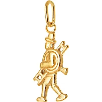 Přívěsek Stříbrný pozlacený přívěšek kominíček STRZ0729F