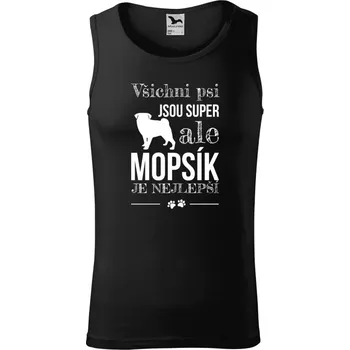 Pánské tílko Pánské tílko Malfini Core Mopsík je nejlepší