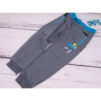 Tepláky Kugo s bagrem šedé velikost oblečení - děti: 98