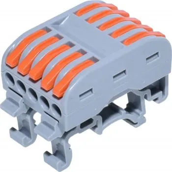 Vývojová deska Rychlosvorka bezšroubová na DIN lištu PCT-225D 250V 32A - pin 5: 5