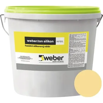 Fasádní barva Fasádní nátěr WEBER.TON silikon 25 kg ZL3C žlutá