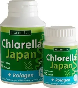 Kloubní výživa Health Link Chlorella Japan + kolagen 750 tbl.