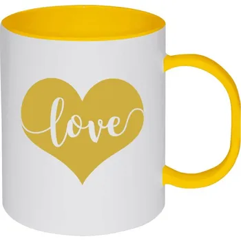 Hrnek 330 ml - plastový Love in heart