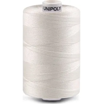Nit Polyesterové nitě Unipoly návin 1000 m, barva 010 krémová světlá