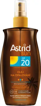 Přípravek na opalování Astrid Sun olej na opalování SPF20 200 ml