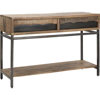 Toaletní stolek Konzolový stolek Mauro Ferretti Ytaro 118x40x80 cm, hnědá/černá