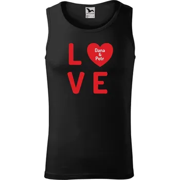 Pánské tílko Pánské tílko Malfini Core Love se jmény