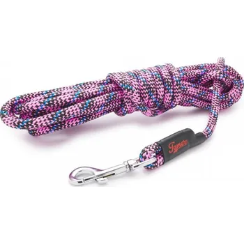 Vodítko pro psa Tamer Stopovací vodítko Tamer, délka 15 m, růžová/modrá