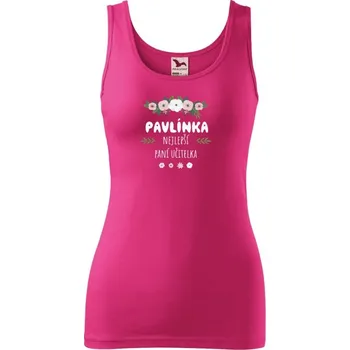 Dámské tílko Malfini Triumph Nejlepší paní učitelka - květy s lístečky