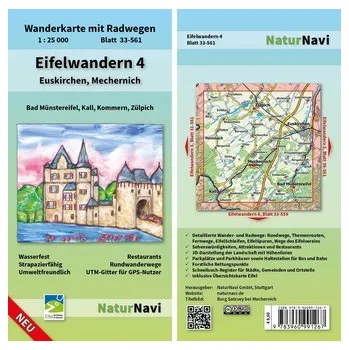 Eifelwandern 4 - Euskirchen, Mechernich 1 : 25 000