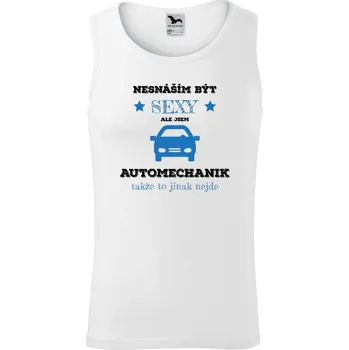 Pánské tílko Pánské tílko Malfini Core Nesnáším být sexy, ale jsem automechanik
