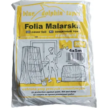 Zakrývací fólie na malování Folie zakrývací 4x5m STANDARD PLUS
