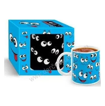 Gadget Magický hrnek - Smajlíci modrý 330ml