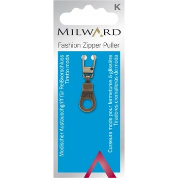 přívěšek na zip - karabinka mosaz