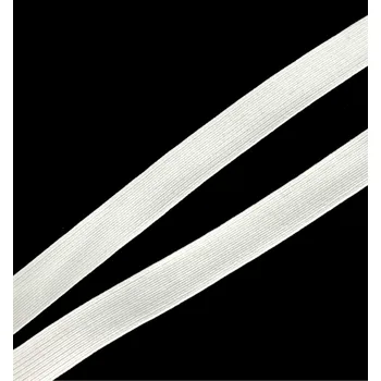 Textilní guma Pruženka plochá 21mm bílá