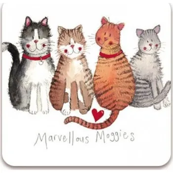 Podložka pod misku Podložka, podtácek Marvellous moggies, Alex Clark (Podložka kočka, s kočkou)
