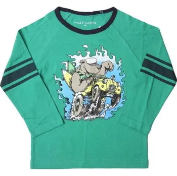 Dětské tričko Wolf zelené vel.128