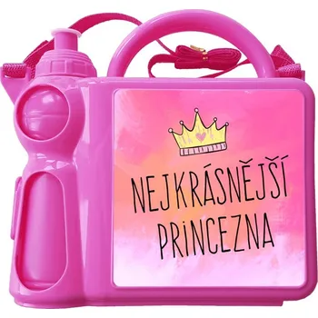 Svačinový box Svačinový set Nejkrásnější princezna