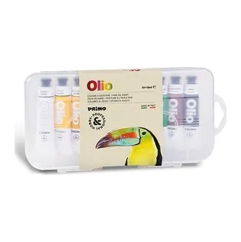 Olejová barva Olejové barvy PRIMO, sada 10 x 18ml, tuby, PP obal