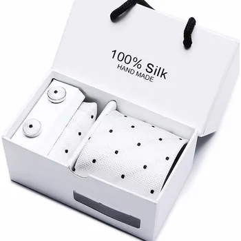 Kravata Amparo Miranda® Dárková sada kravata, kapesníček a manžetové knoflíčky SB24