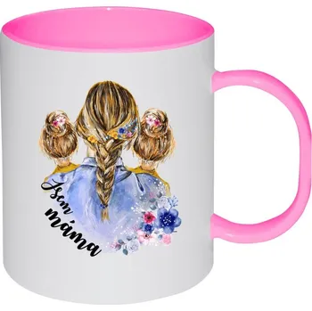 Hrnek 330 ml - plastový Jsem máma - dvě holky