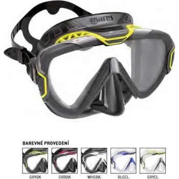 Vodní sport Potápěčská Maska MARES PURE WIRE Bílá / Modrá