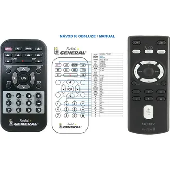 Dálkový ovladač General SONY RM-X304 - náhradní dálkový ovladač