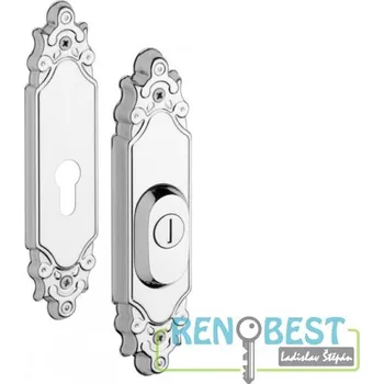 Dveřní kování ROSTEX Bezpečnostní kování R3 OZDOBNÉ přídavné Provedení: přídavné, Povrchová úprava: chrom - nerez