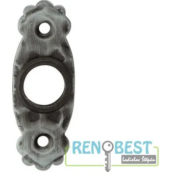 Dveřní kování AC-T Rozeta řady 6 ke klice KONSTANZ Provedení: Rozeta PZ 6 – na vložku, Povrchová úprava: kované železo