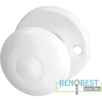 Dveřní kování AC-T Koule na dveře ACT lak bílá Provedení: pevná, Povrchová úprava: lakovaná